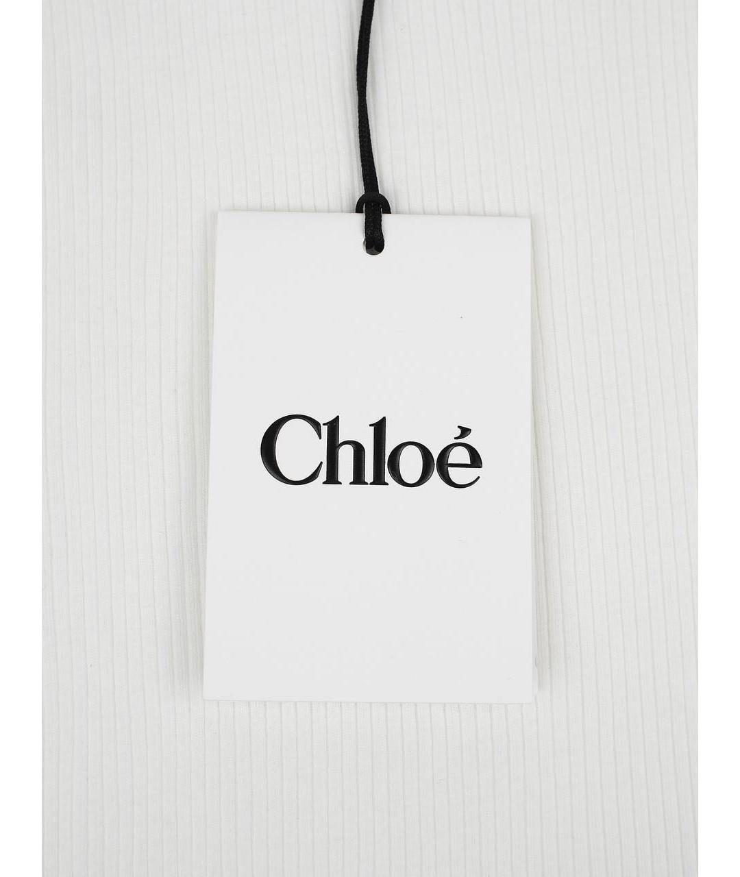 CHLOE Белая хлопковая майка, фото 5
