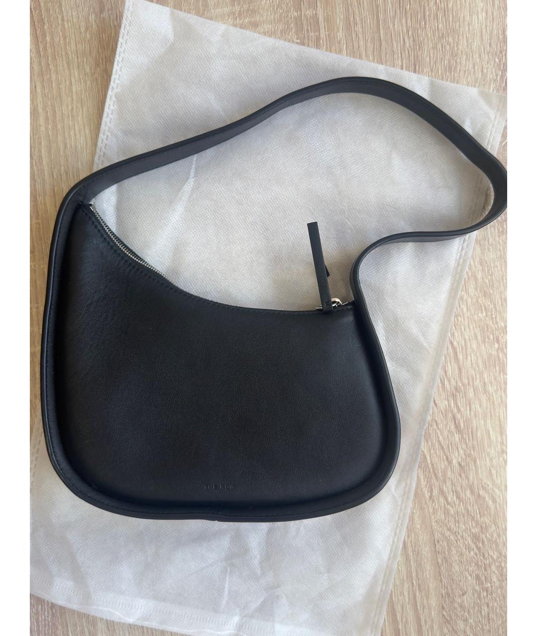THE ROW Черная кожаная сумка тоут, фото 2