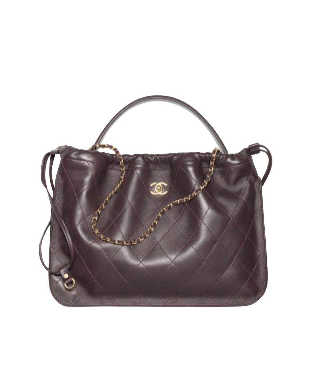 CHANEL Коричневая кожаная сумка тоут, фото 1