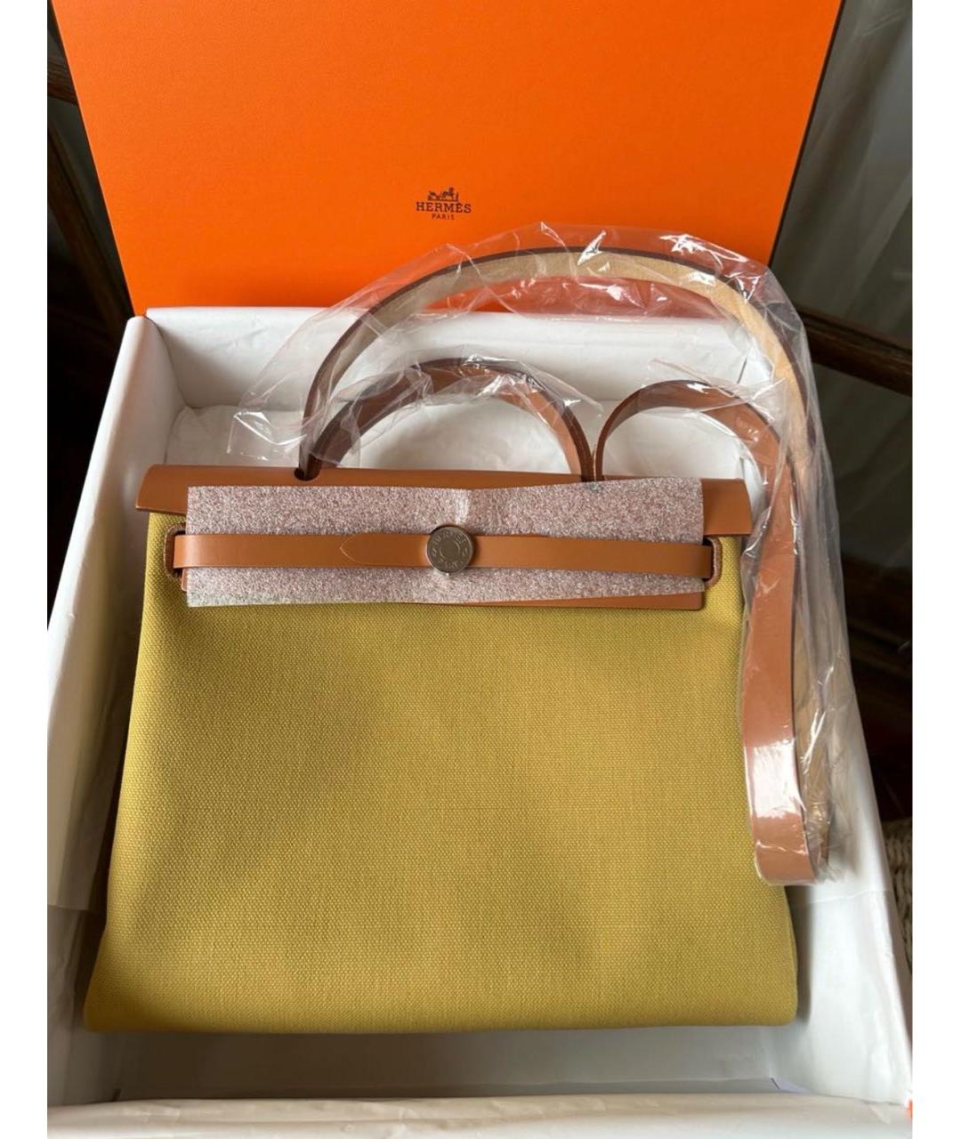 HERMES Коричневая кожаная сумка через плечо, фото 3