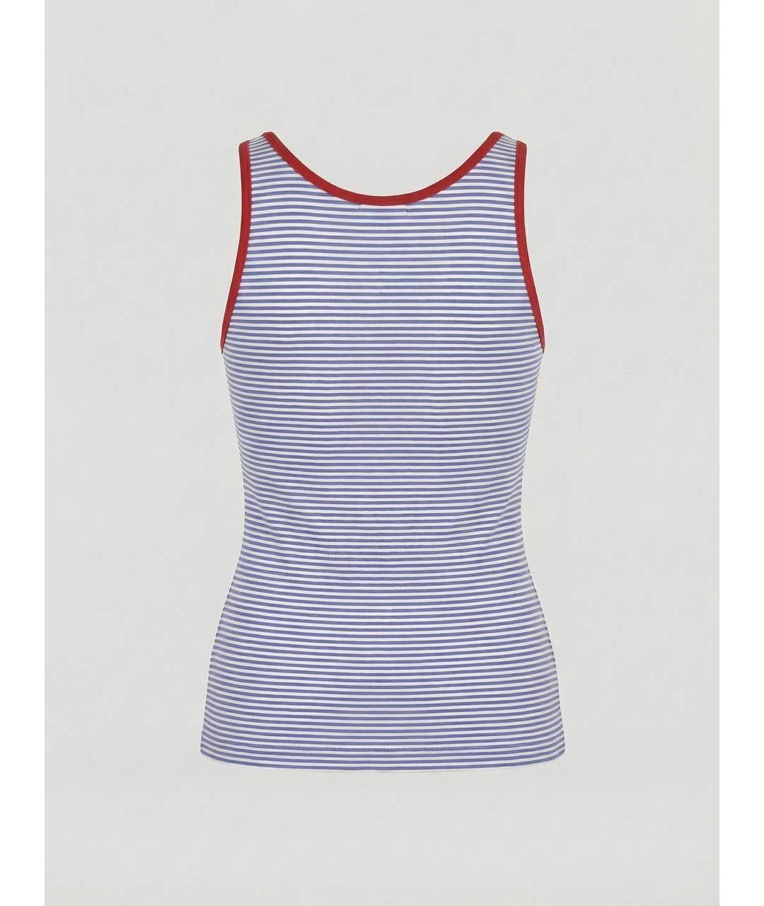 PRADA Голубая хлопковая майка, фото 2