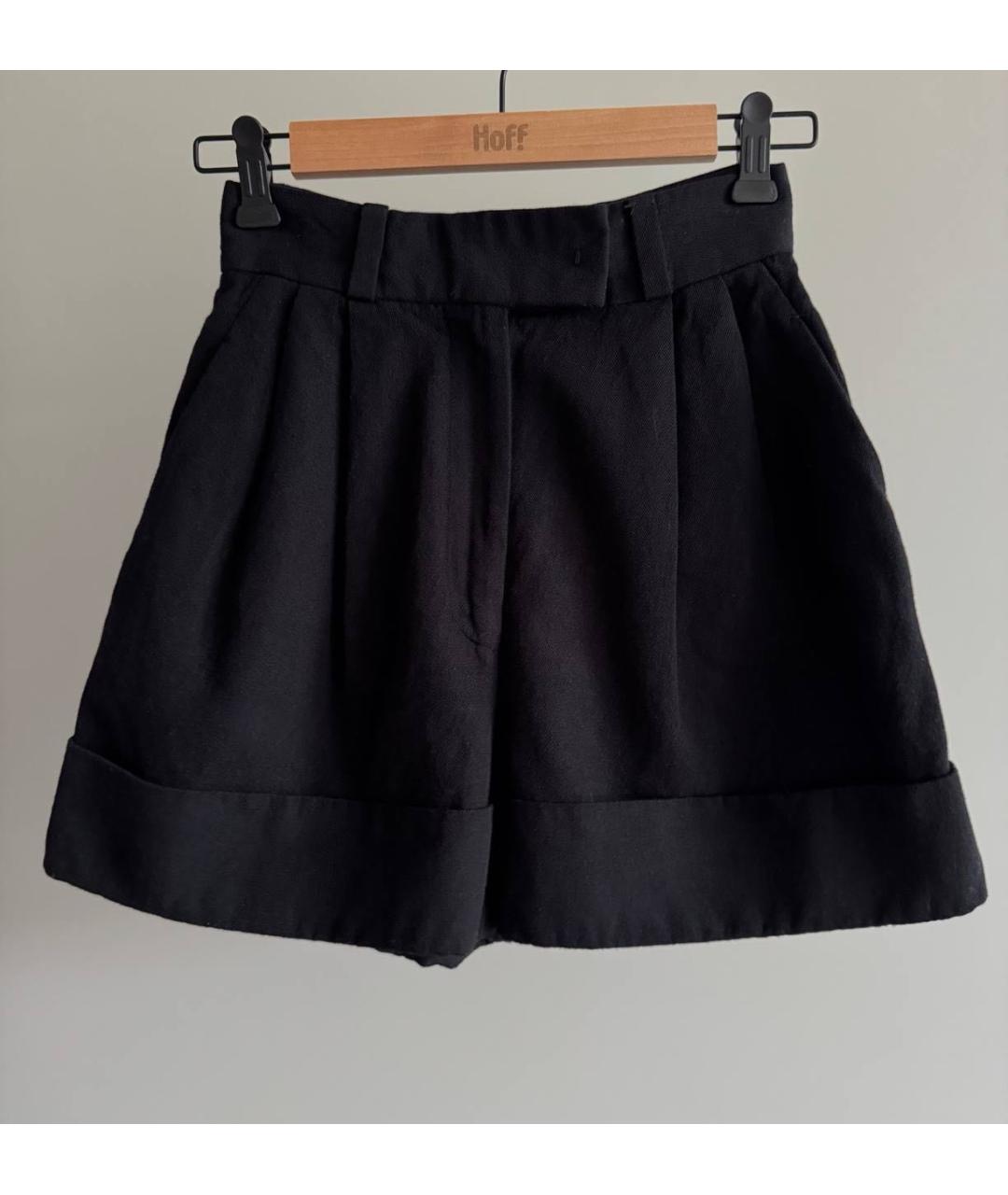 MIU MIU Черные шерстяные шорты, фото 4