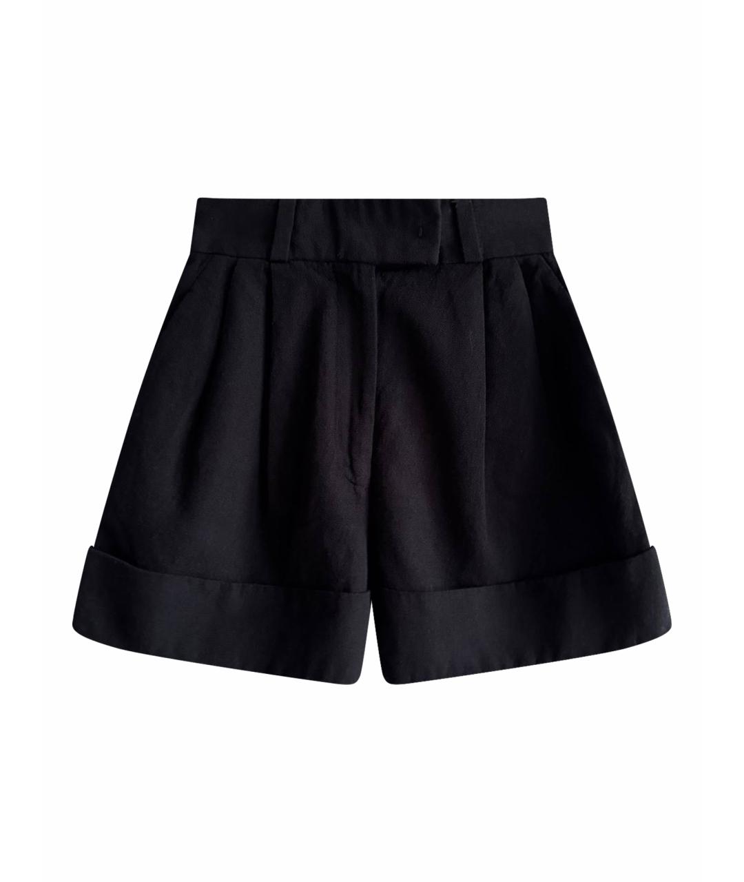MIU MIU Черные шерстяные шорты, фото 1