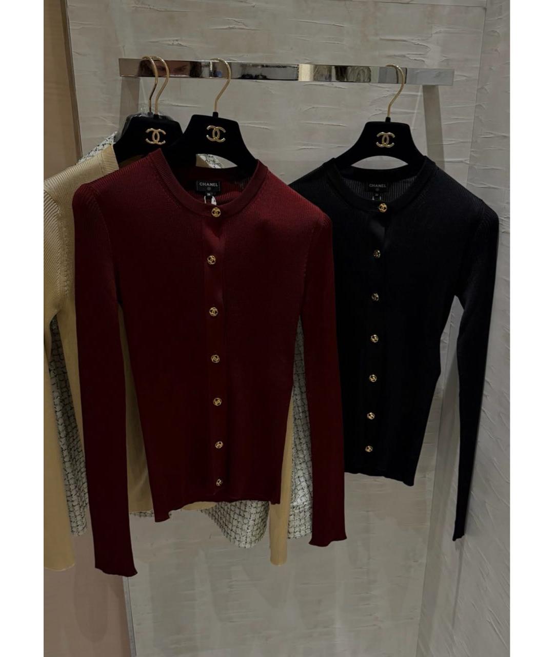 CHANEL Черный вискозный кардиган, фото 2