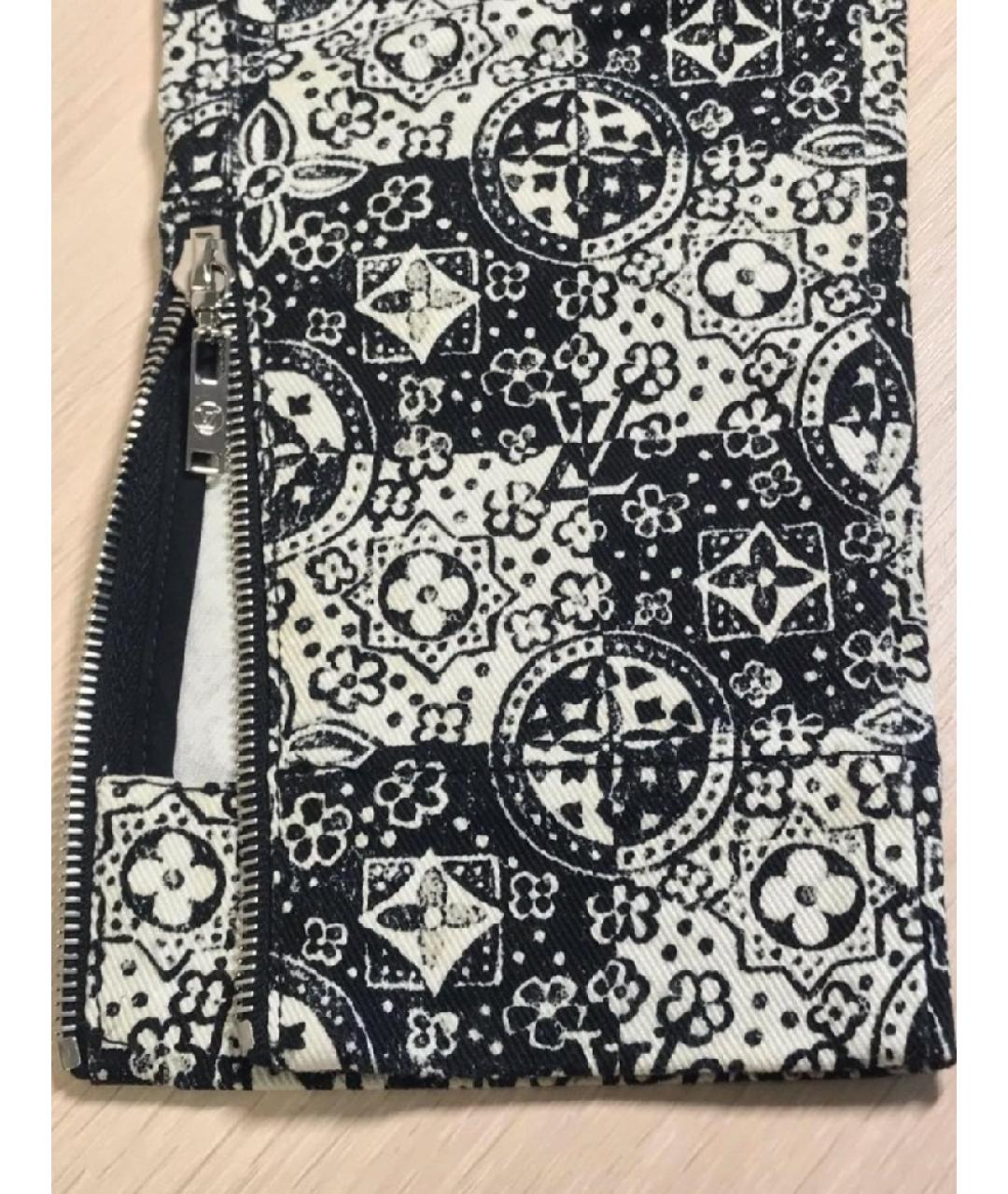 LOUIS VUITTON Мульти хлопко-эластановые брюки узкие, фото 6