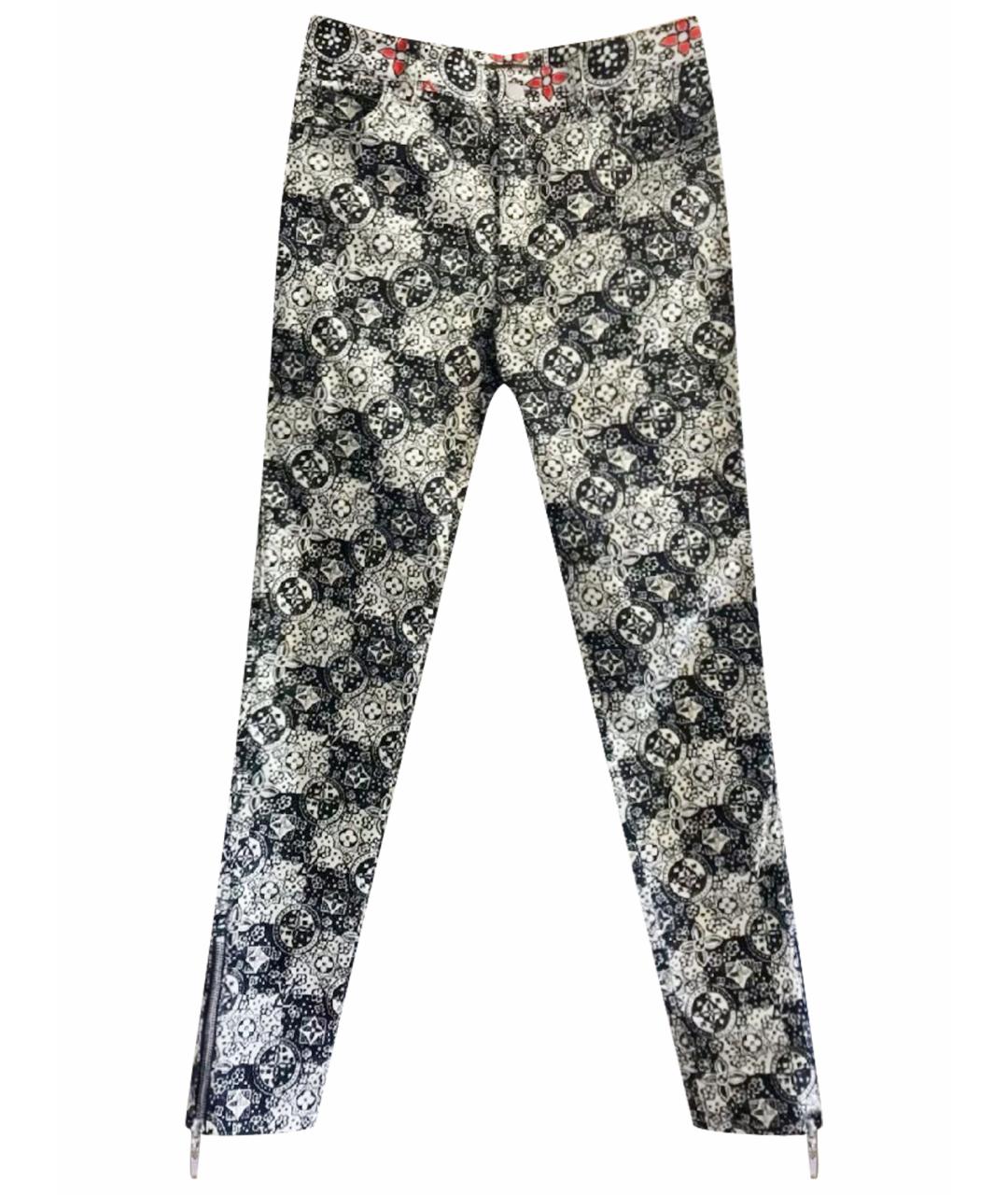LOUIS VUITTON Мульти хлопко-эластановые брюки узкие, фото 1