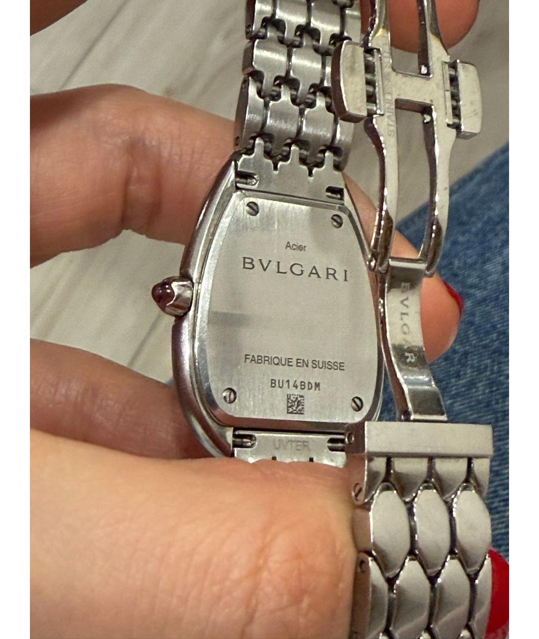 BVLGARI Серебряные металлические часы, фото 2