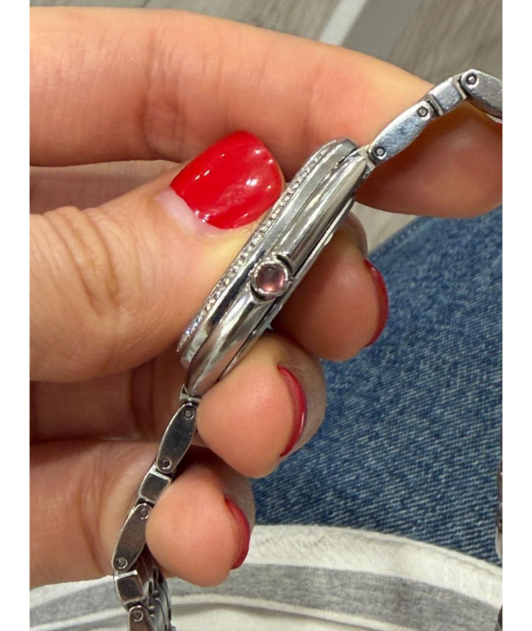 BVLGARI Серебряные металлические часы, фото 3