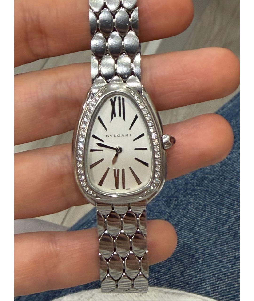 BVLGARI Серебряные металлические часы, фото 4