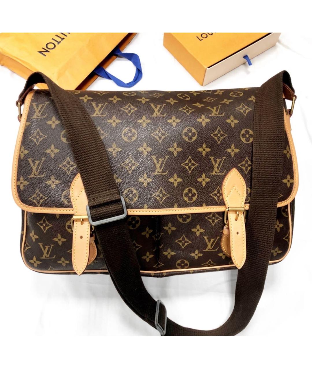 LOUIS VUITTON Коричневая сумка на плечо, фото 2