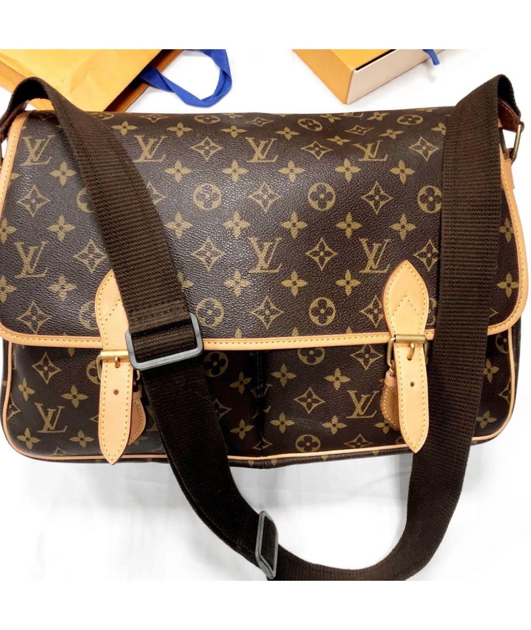 LOUIS VUITTON Коричневая сумка на плечо, фото 5