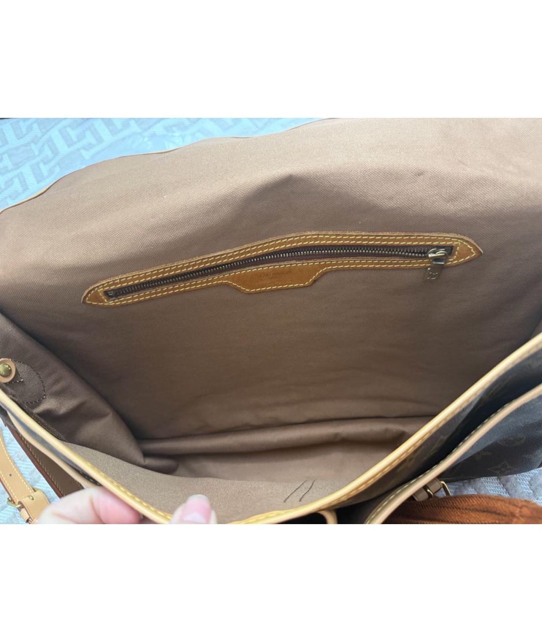 LOUIS VUITTON Коричневая сумка на плечо, фото 4