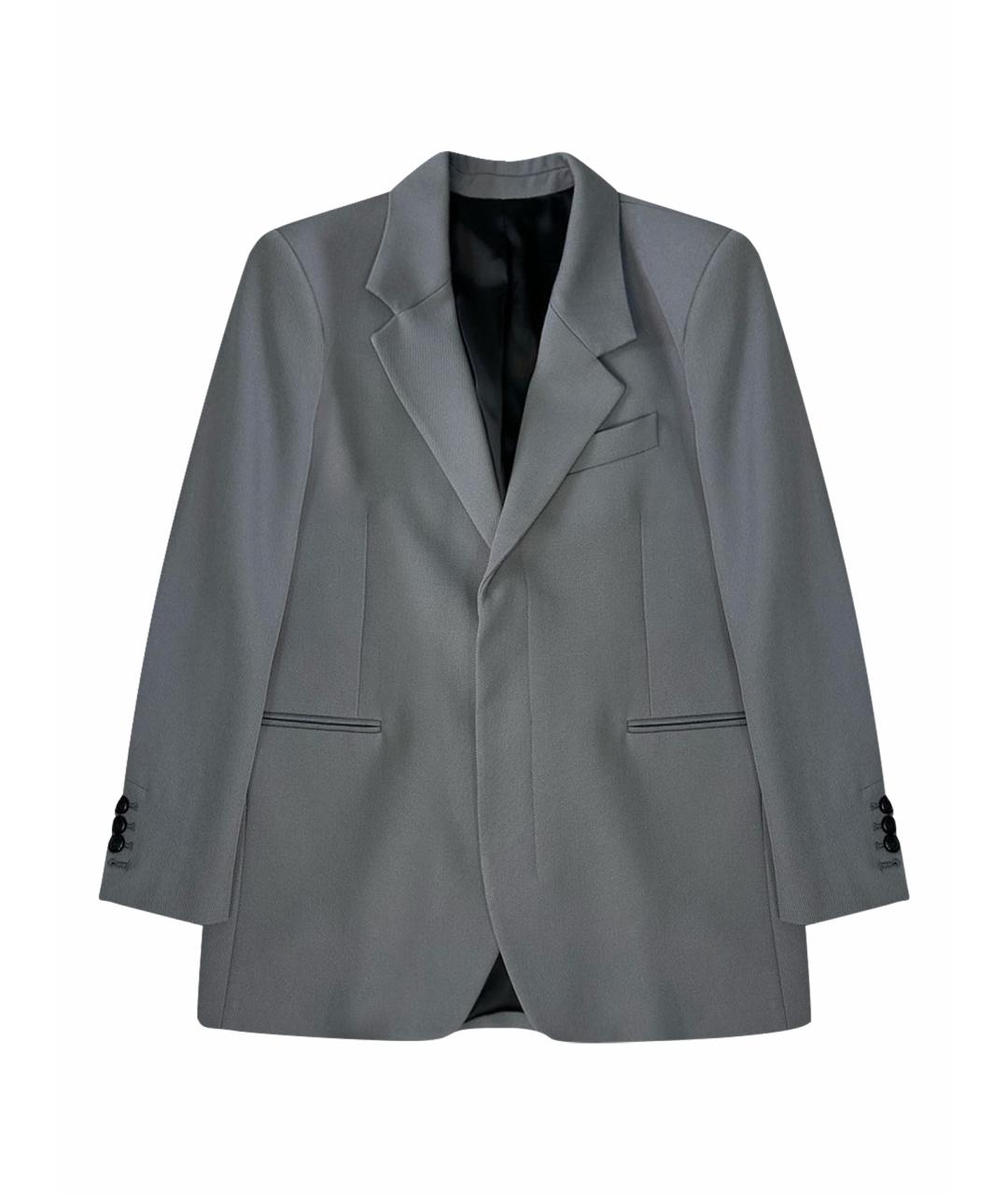 AMI ALEXANDRE MATTIUSSI Серый шерстяной жакет/пиджак, фото 1