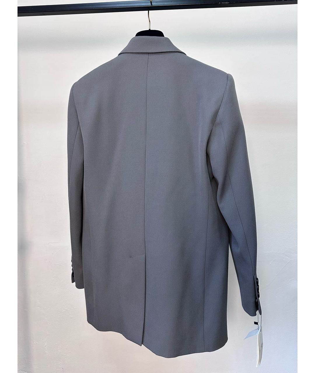 AMI ALEXANDRE MATTIUSSI Серый шерстяной жакет/пиджак, фото 2