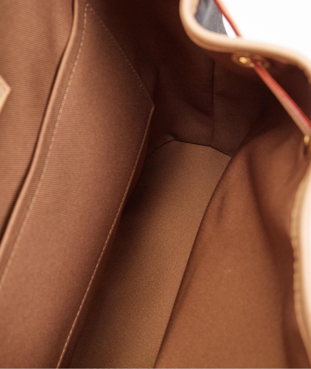 LOUIS VUITTON Коричневый кожаный рюкзак, фото 4