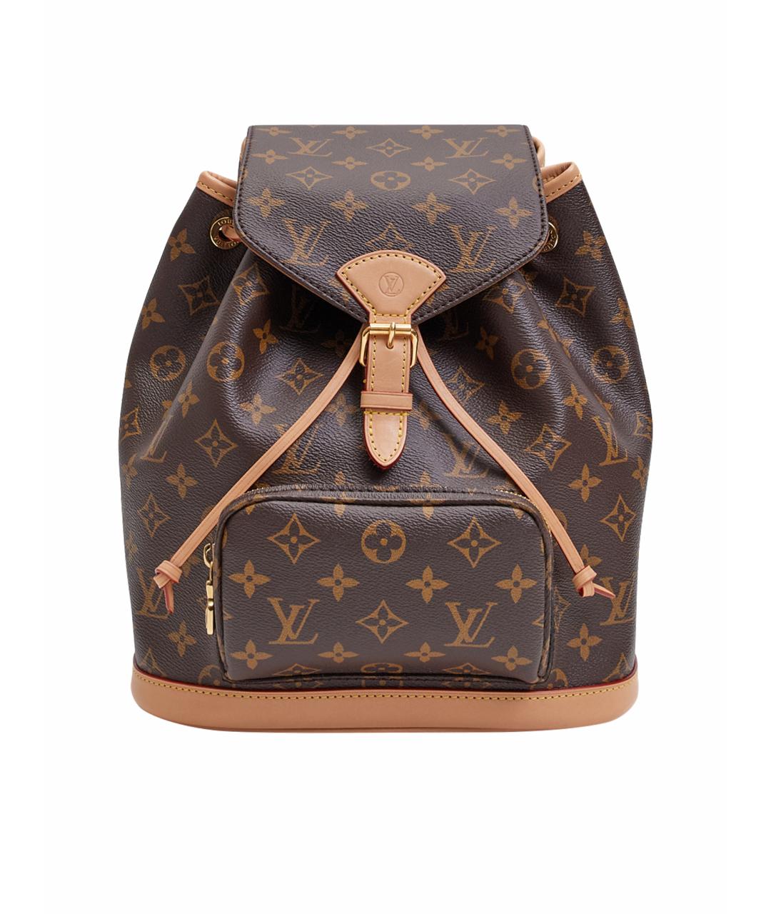 LOUIS VUITTON Коричневый кожаный рюкзак, фото 1