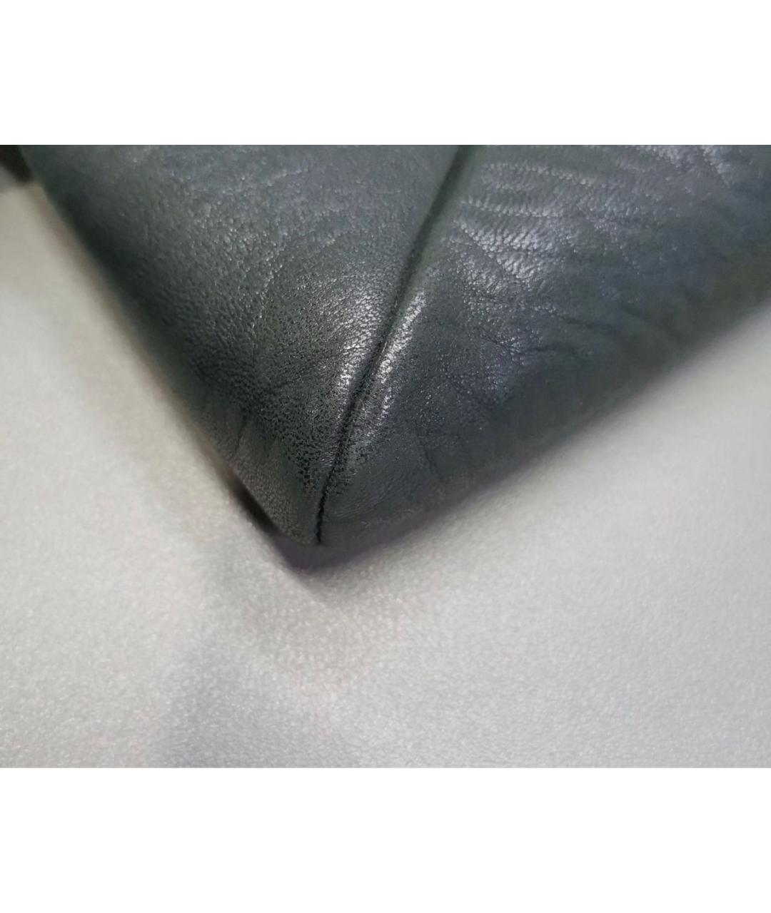 SAINT LAURENT Черная кожаная сумка через плечо, фото 4