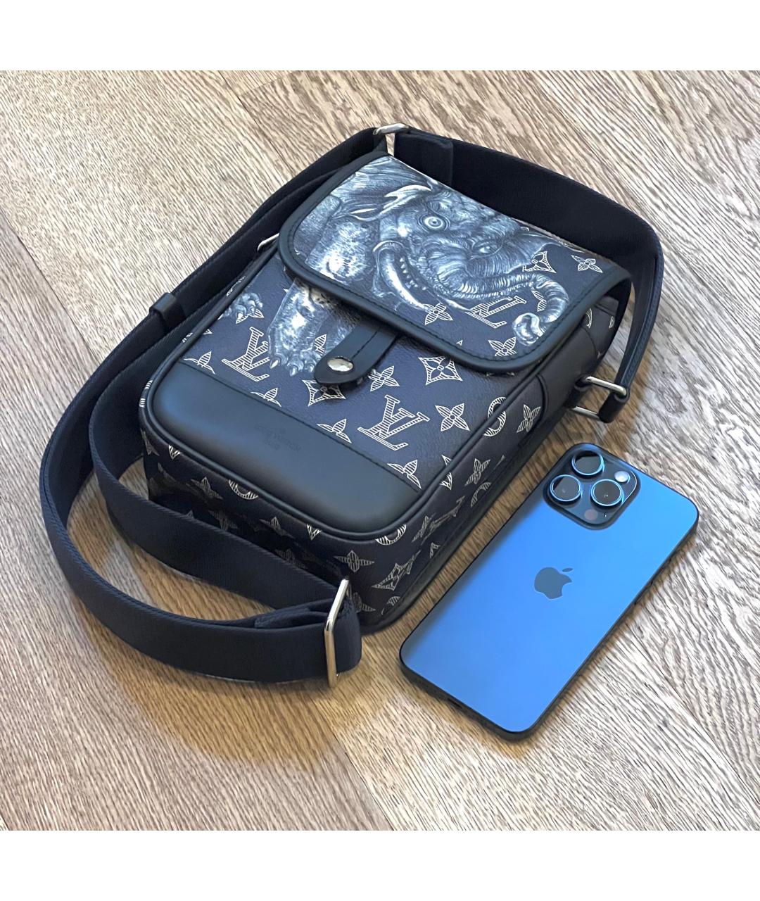 LOUIS VUITTON Синяя сумка на плечо, фото 4