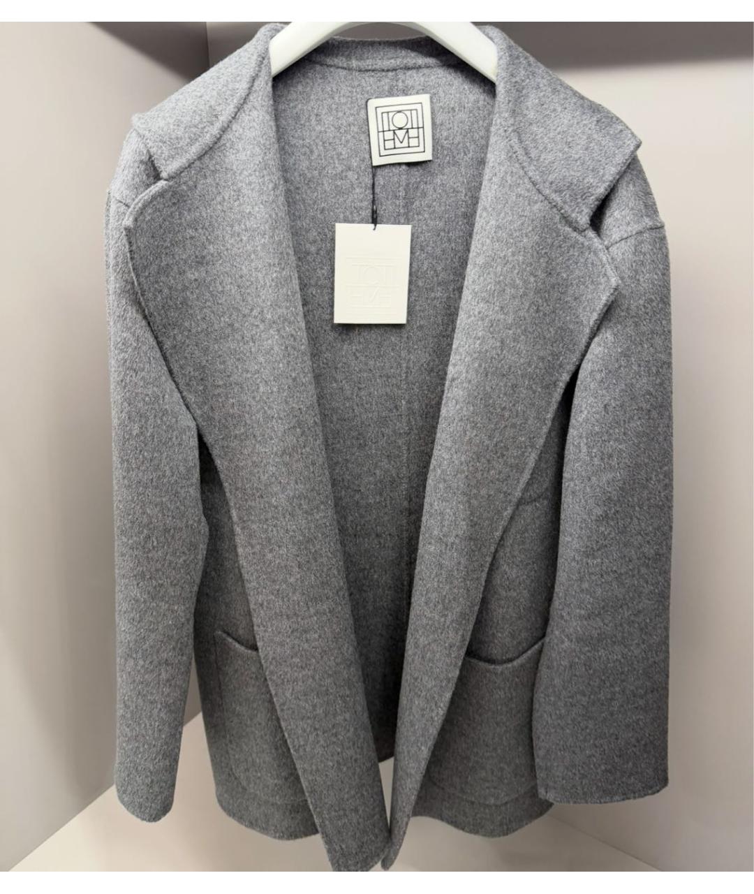 TOTEME Серое пальто, фото 6