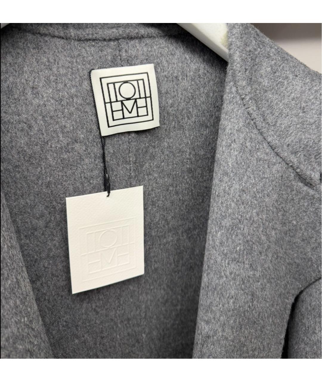 TOTEME Серое пальто, фото 2