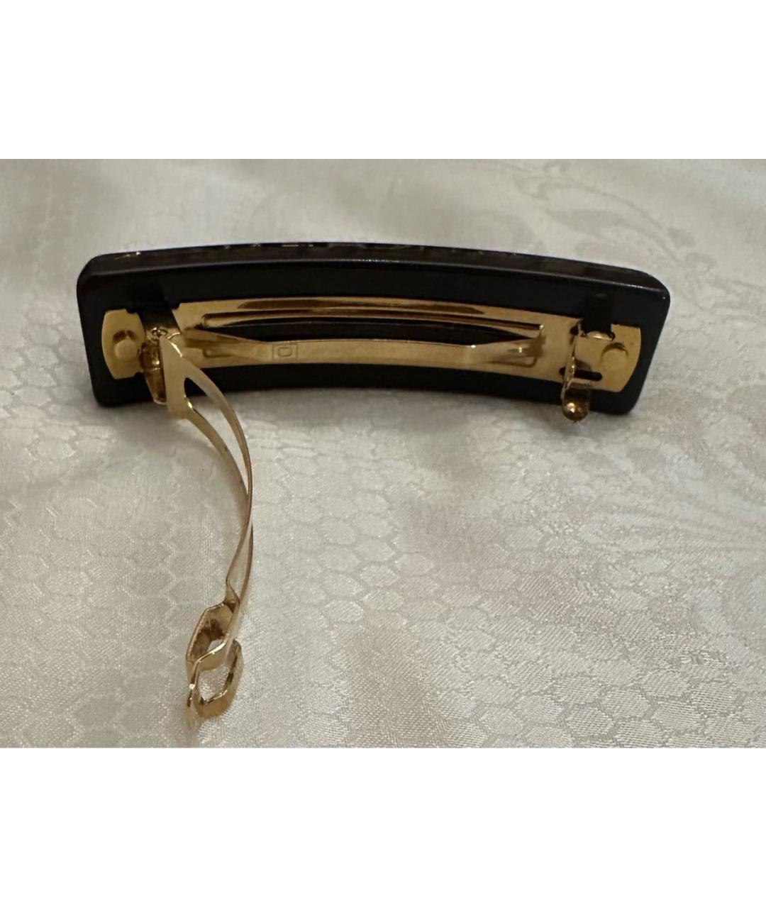 LOUIS VUITTON Коричневая заколка, фото 3