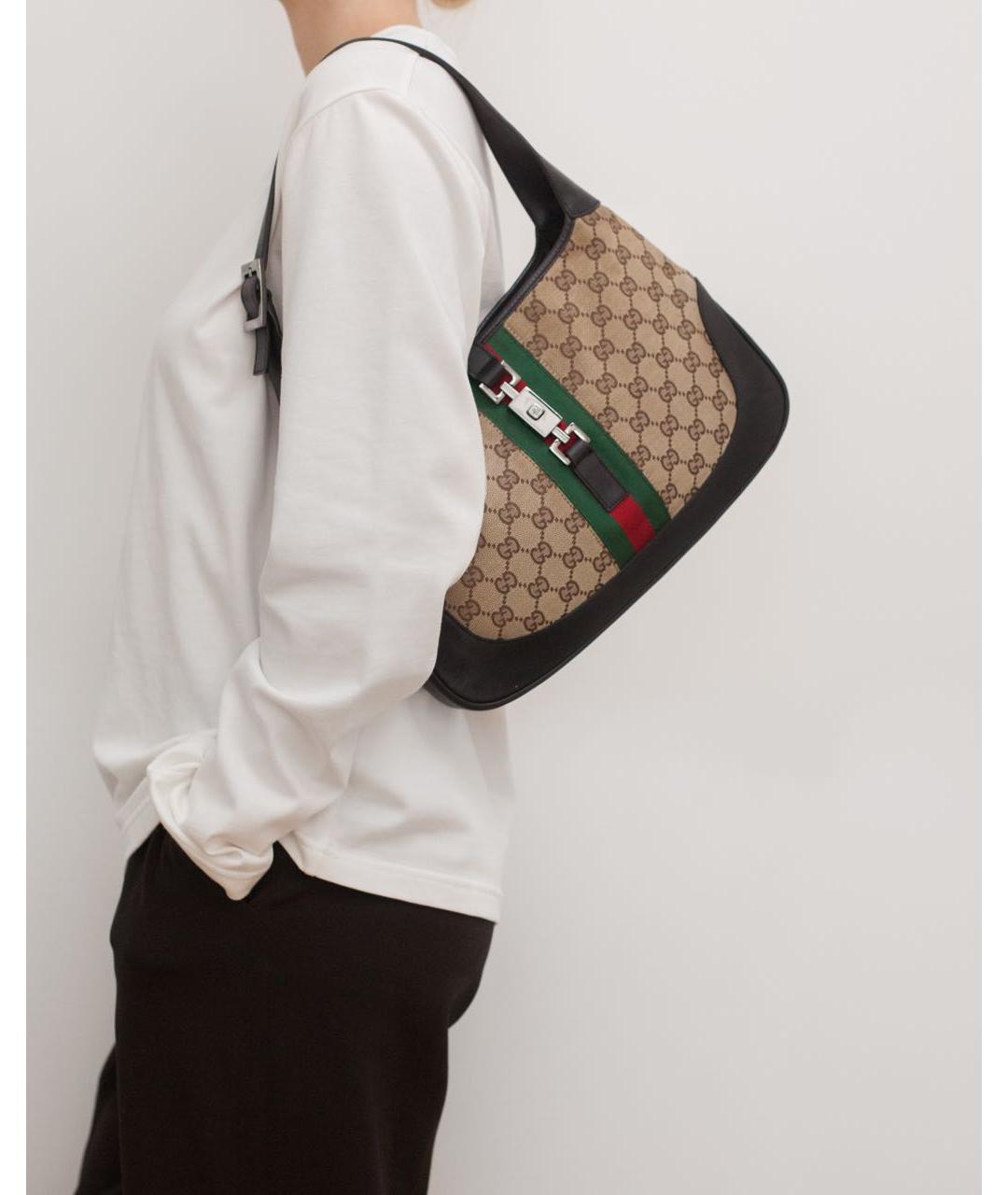 GUCCI Бежевая сумка с короткими ручками, фото 2