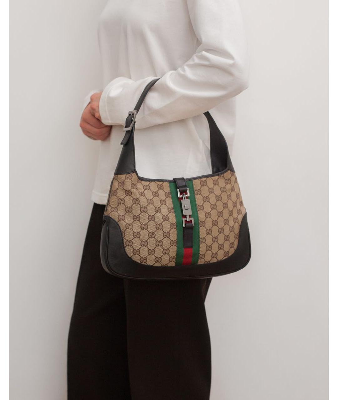 GUCCI Бежевая сумка с короткими ручками, фото 4