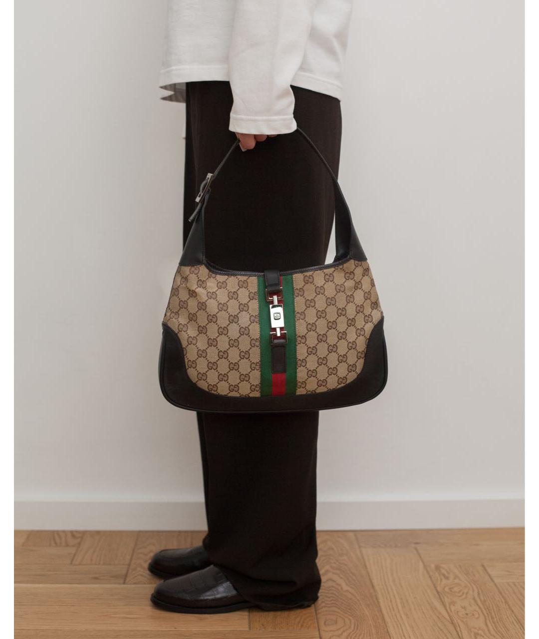 GUCCI Бежевая сумка с короткими ручками, фото 3