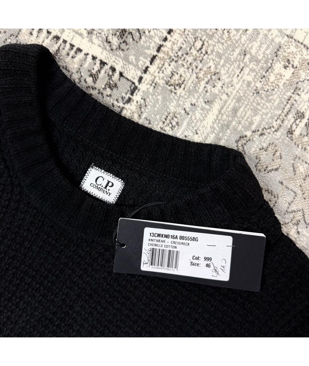 CP COMPANY Черный хлопковый джемпер / свитер, фото 4