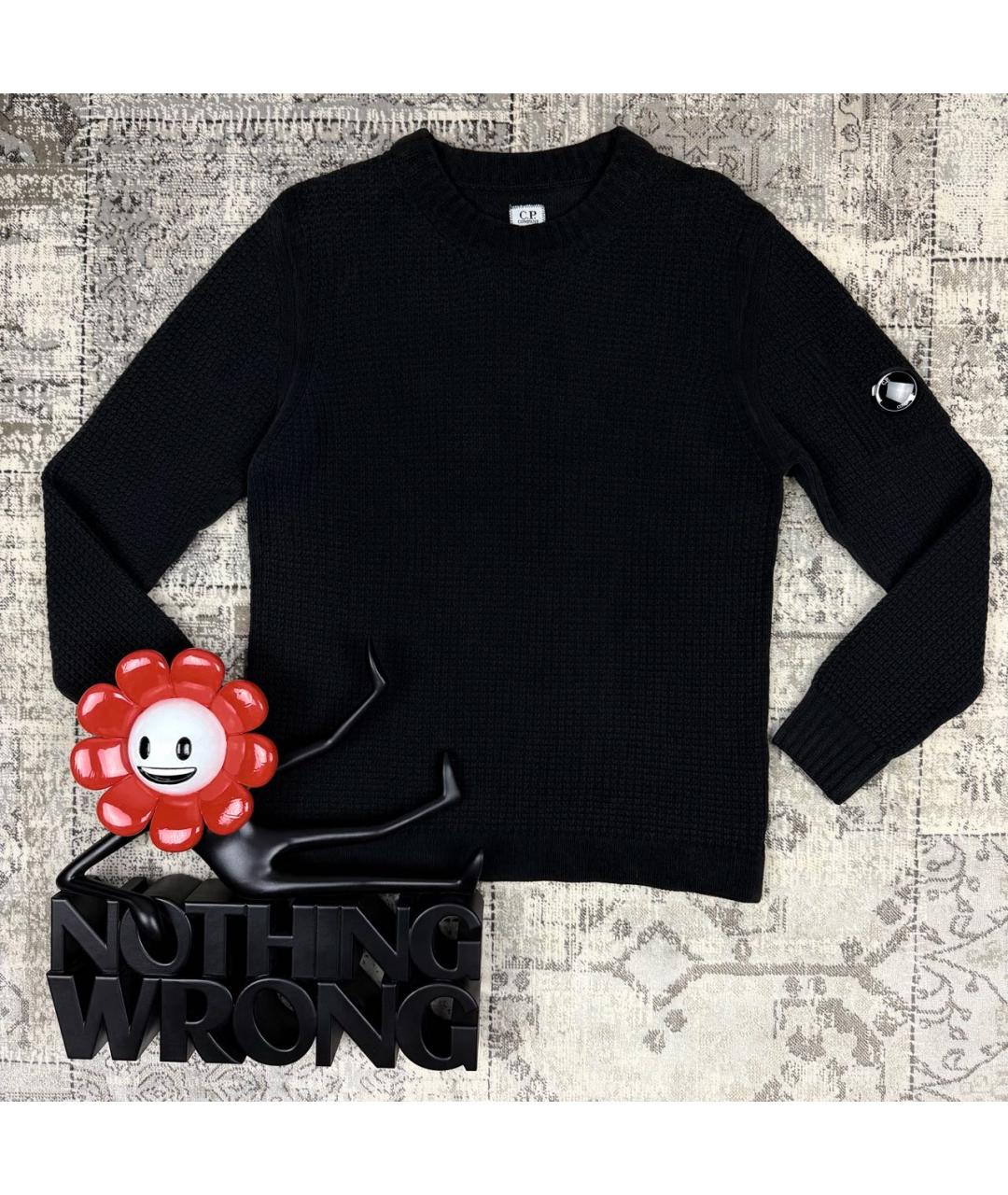 CP COMPANY Черный хлопковый джемпер / свитер, фото 7