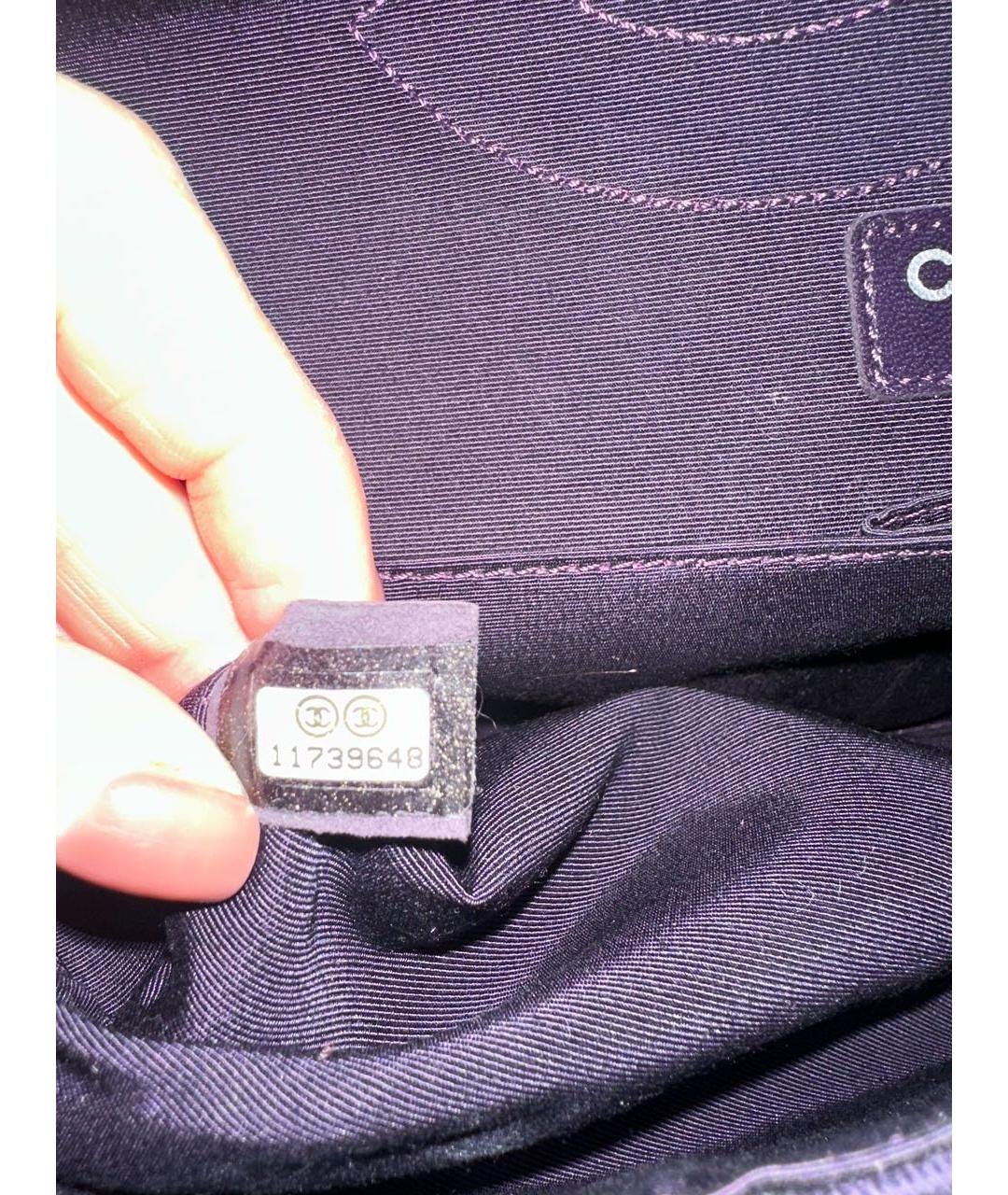 CHANEL Фиолетовая сумка через плечо, фото 4