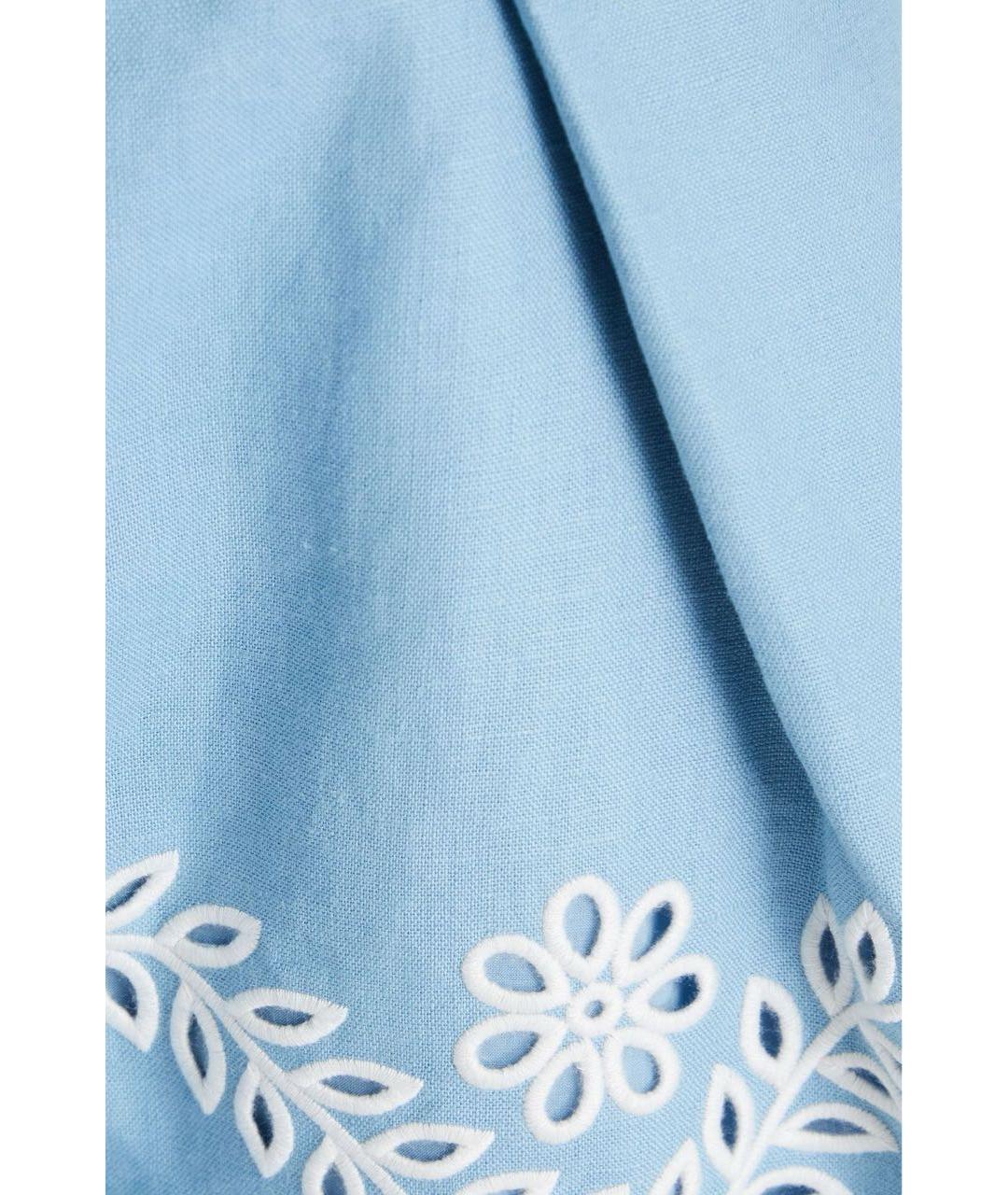 ZIMMERMANN Голубой хлопковый костюм с брюками, фото 8