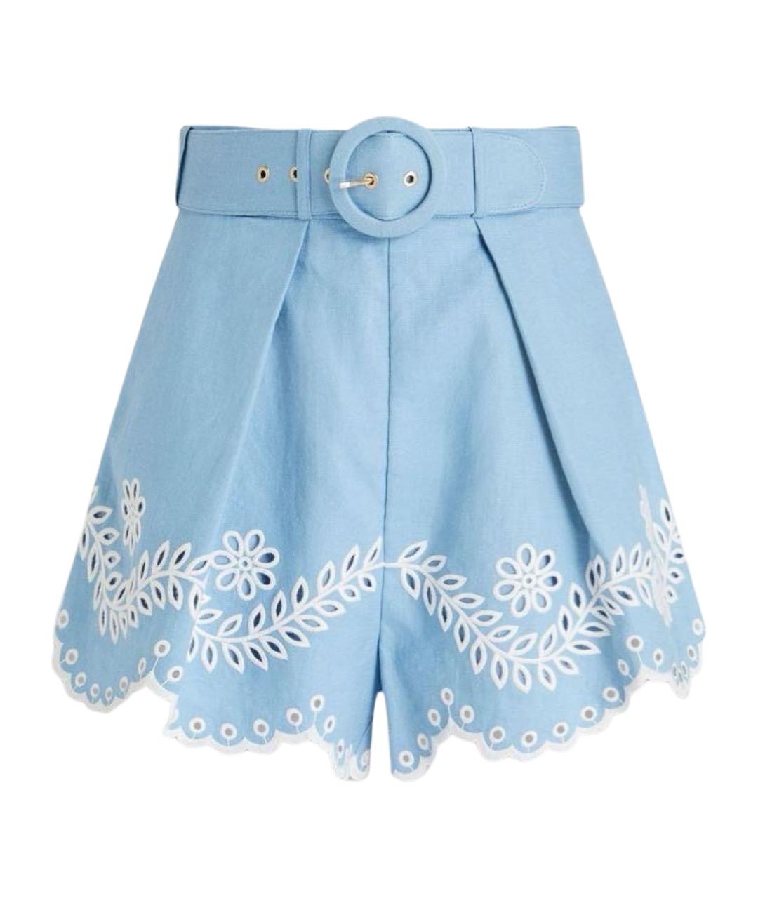 ZIMMERMANN Голубой хлопковый костюм с брюками, фото 2