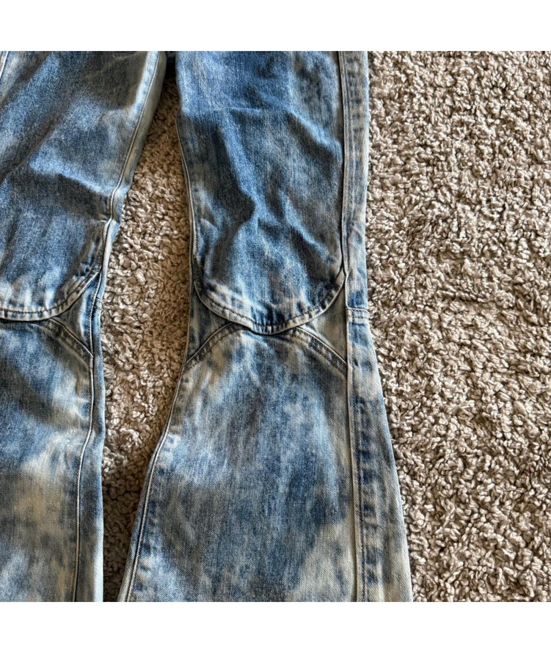 DIESEL Голубые хлопковые джинсы клеш, фото 5