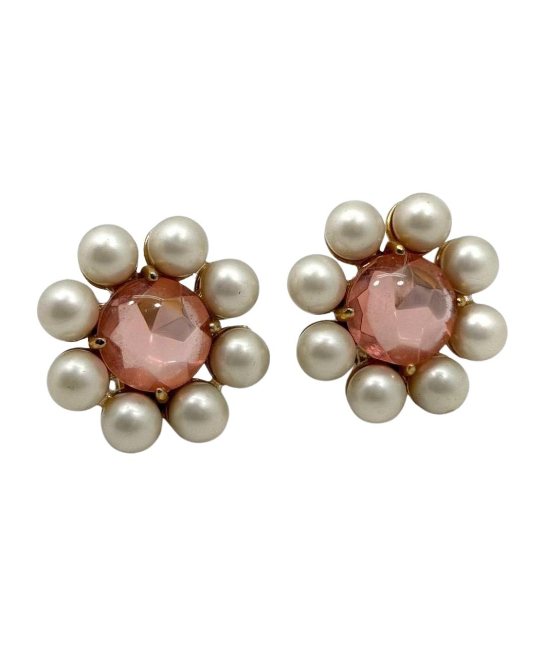 SCHIAPARELLI Розовые металлические клипсы, фото 1