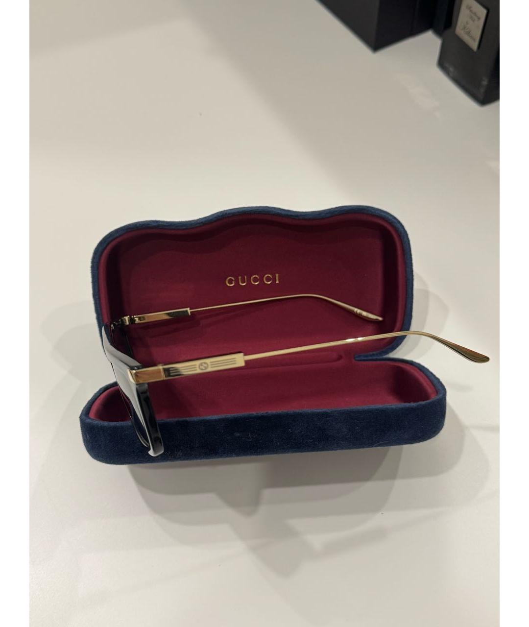 GUCCI Черные пластиковые солнцезащитные очки, фото 3