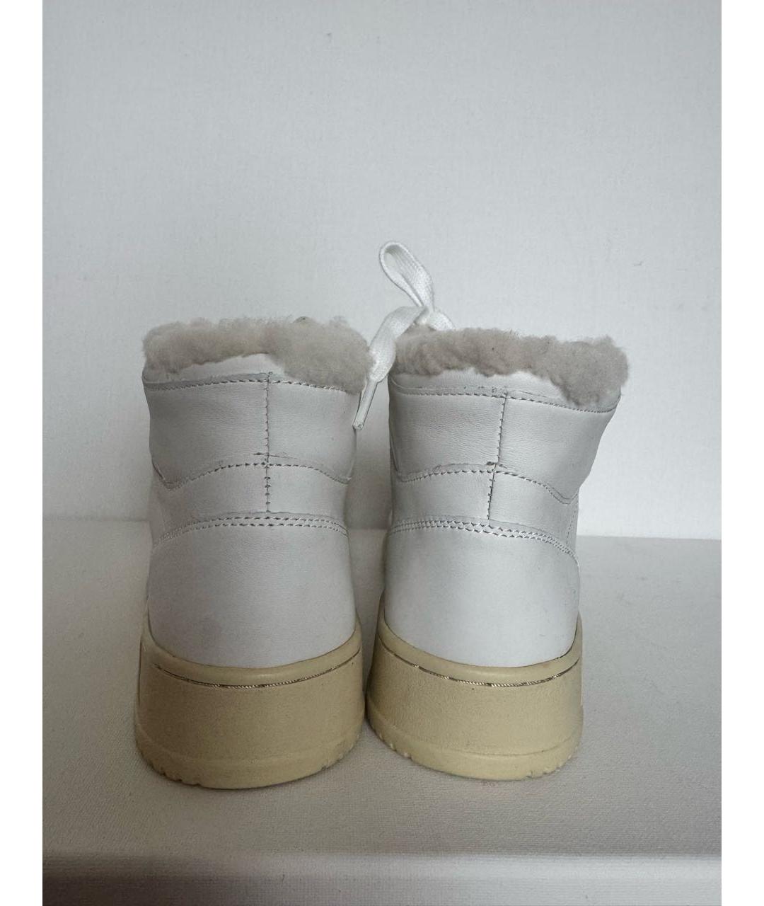 AUTRY Белые кожаные кроссовки, фото 4