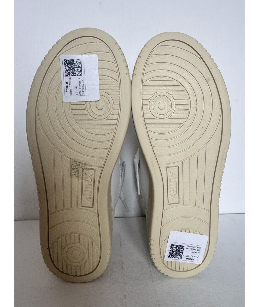 AUTRY Белые кожаные кроссовки, фото 5