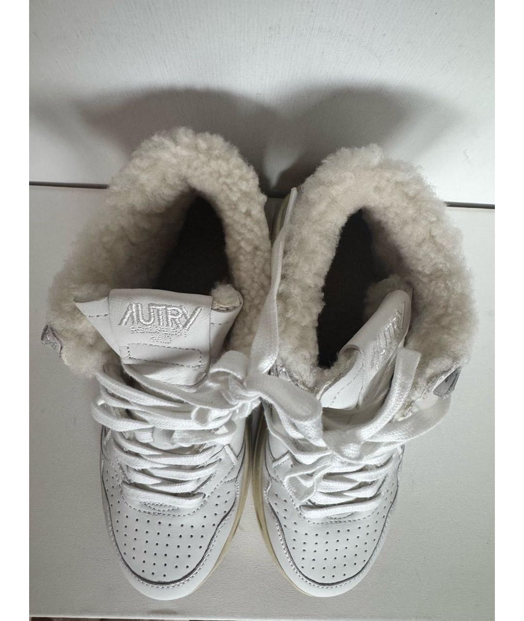 AUTRY Белые кожаные кроссовки, фото 3