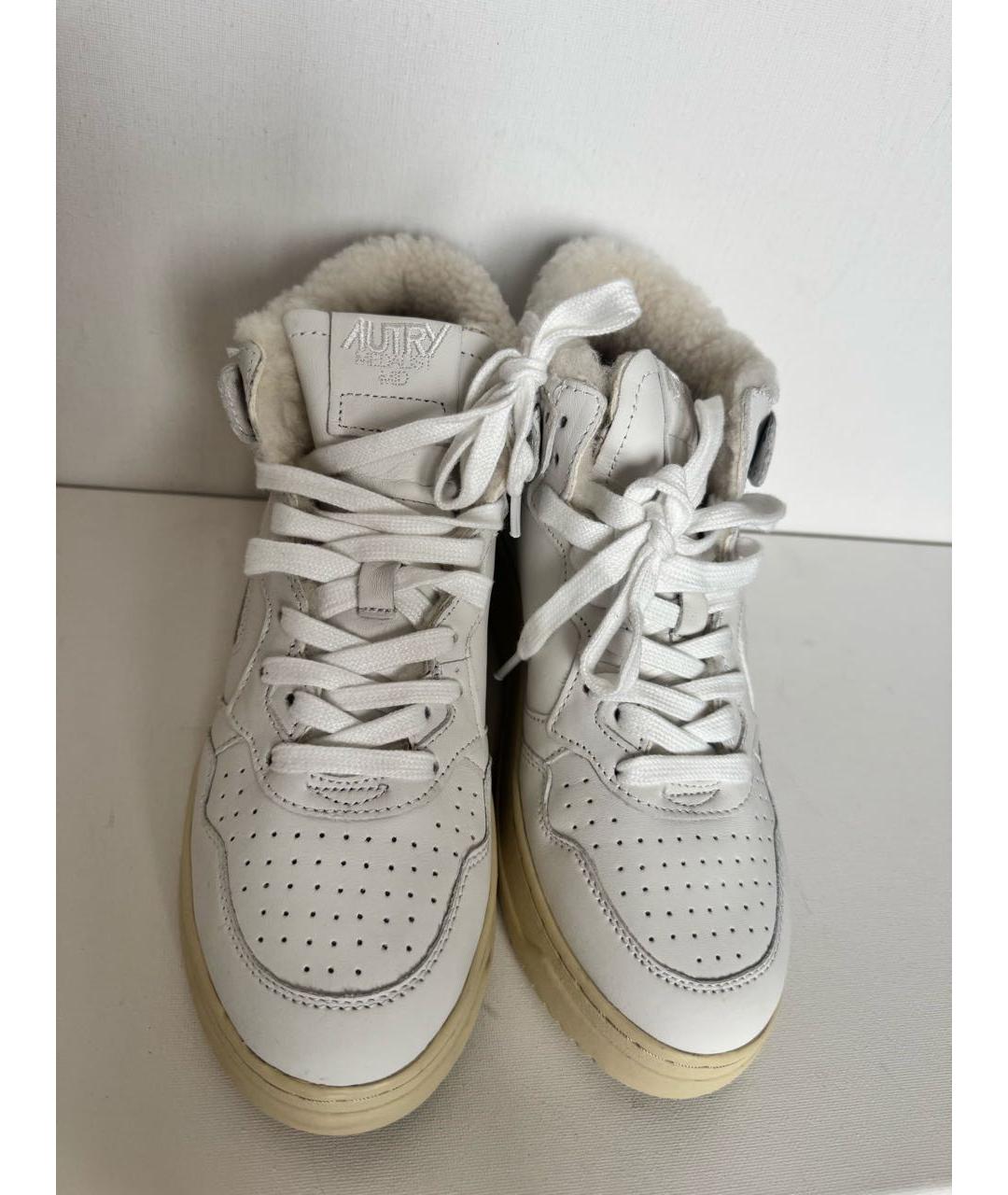 AUTRY Белые кожаные кроссовки, фото 7