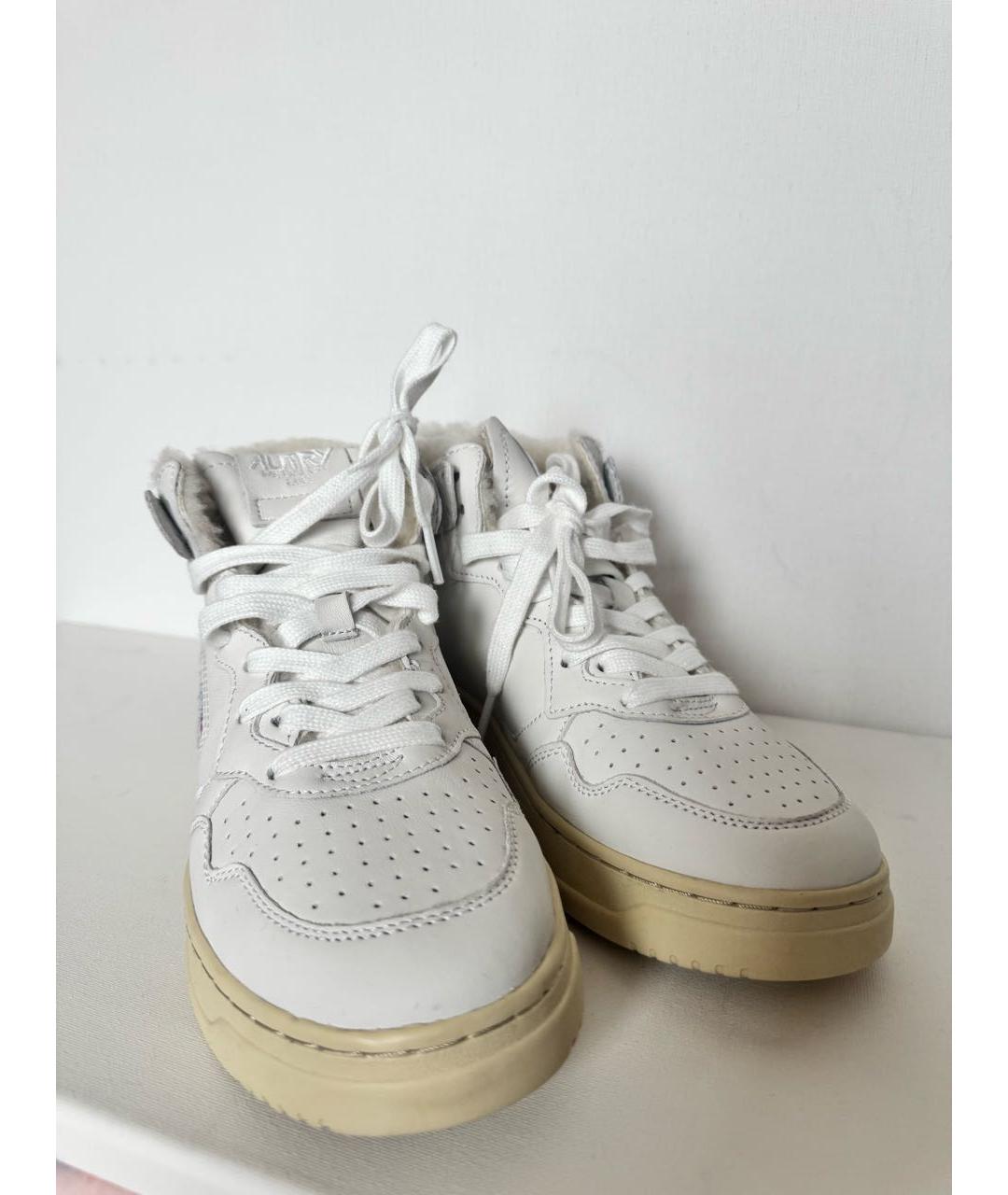 AUTRY Белые кожаные кроссовки, фото 2