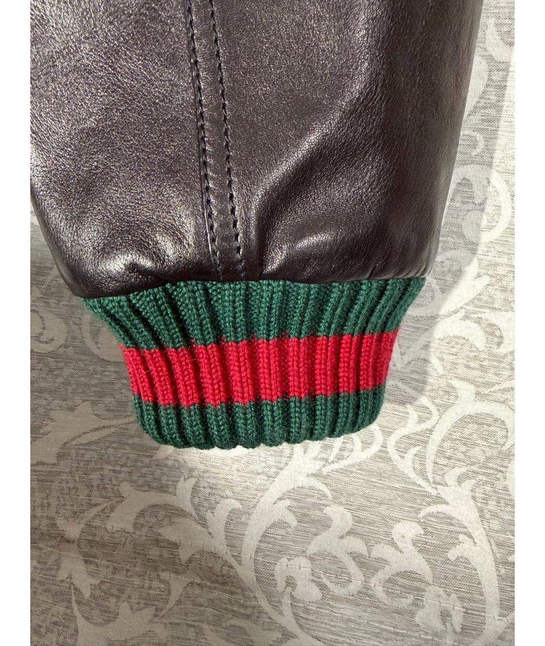 GUCCI Черная кожаная куртка, фото 8