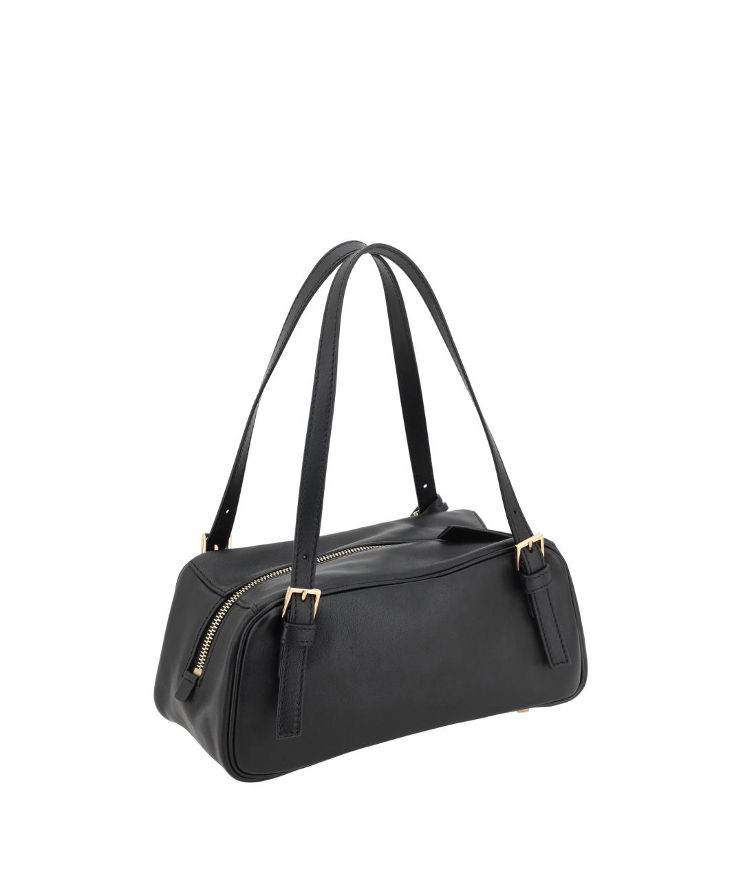 VERSACE Черная кожаная сумка через плечо, фото 3