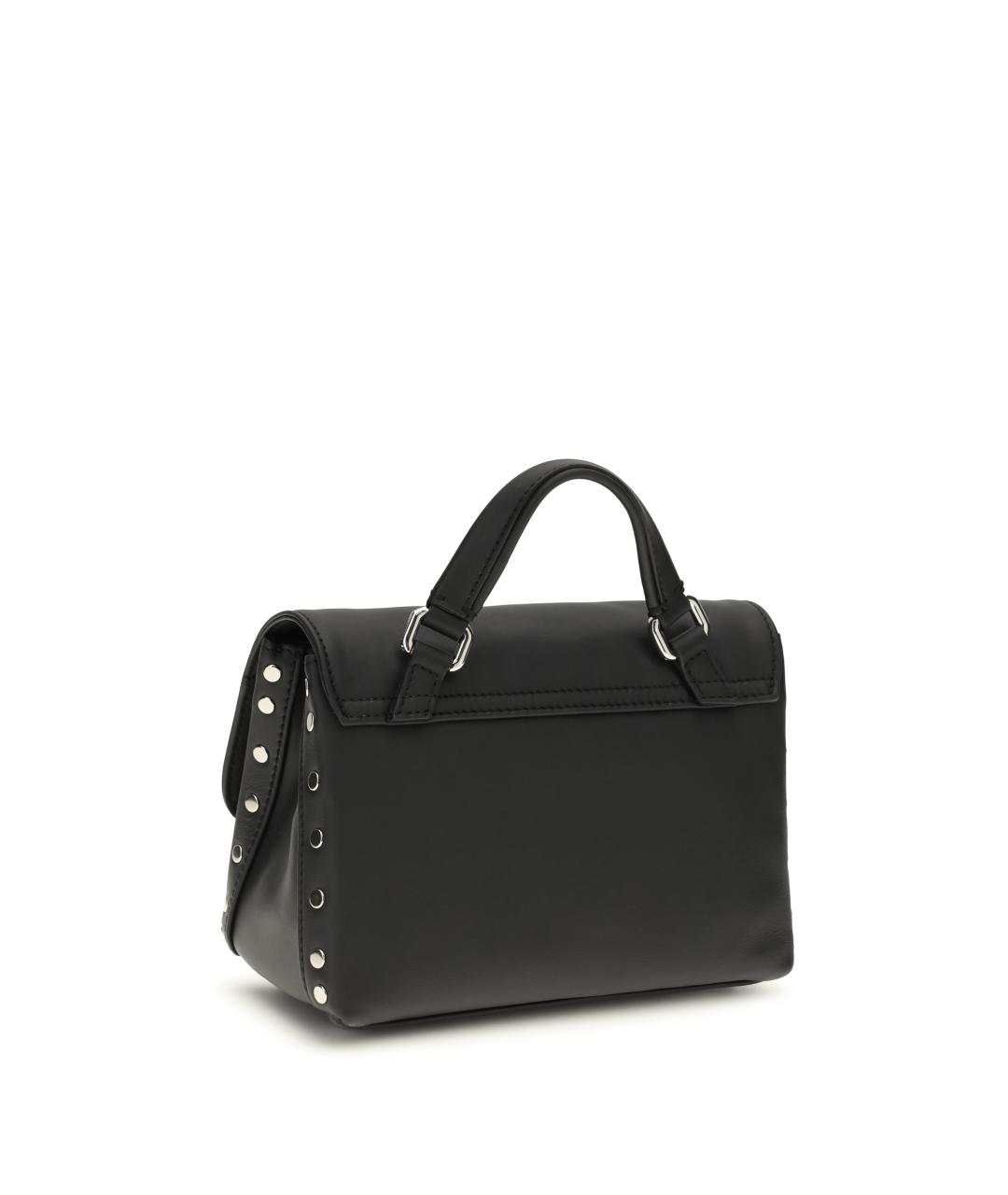 ZANELLATO Черная кожаная сумка через плечо, фото 3