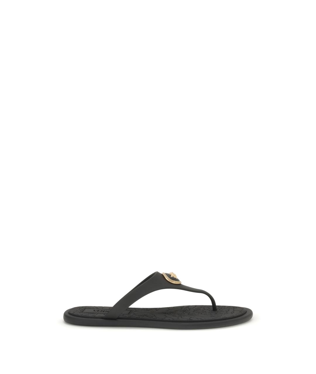 VERSACE Черные шлепанцы, фото 1