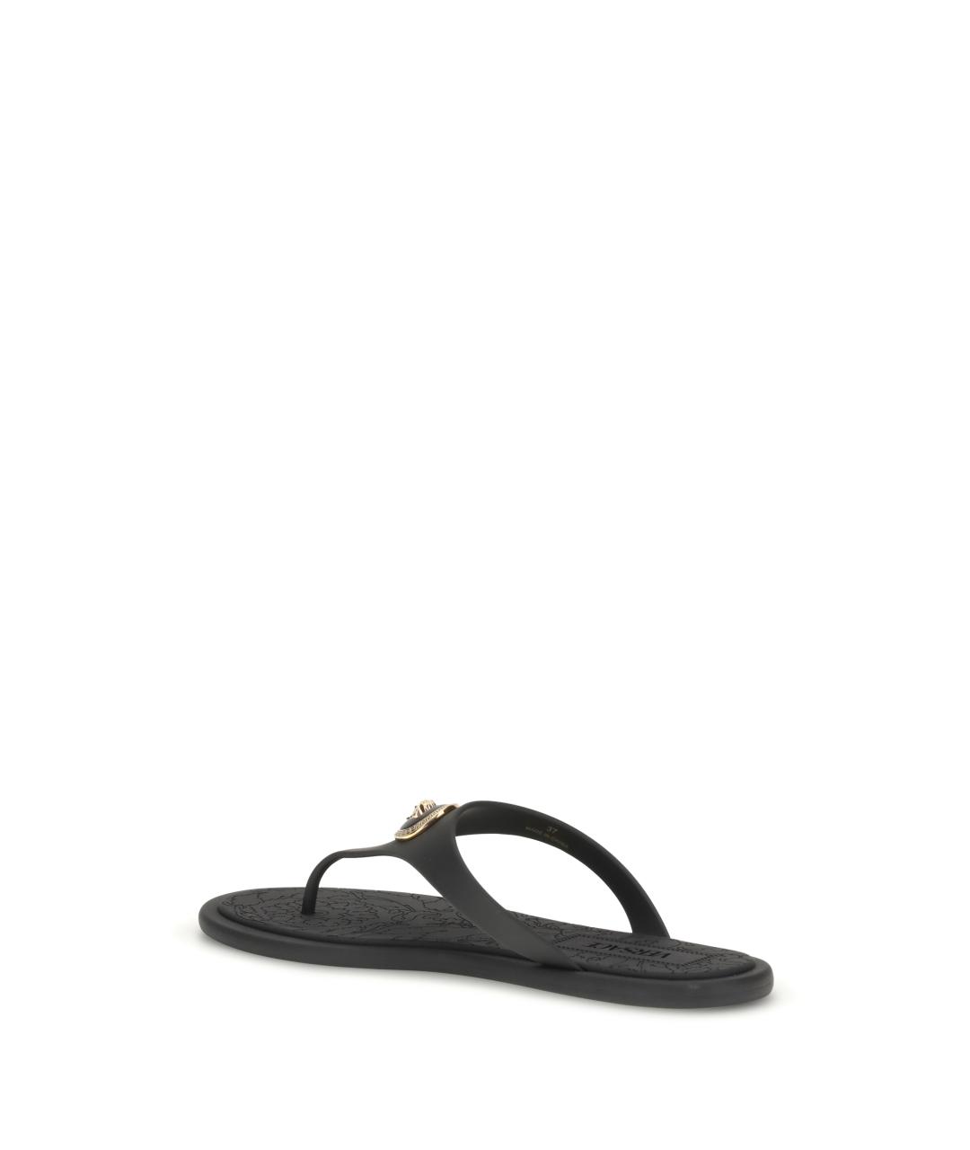 VERSACE Черные шлепанцы, фото 3