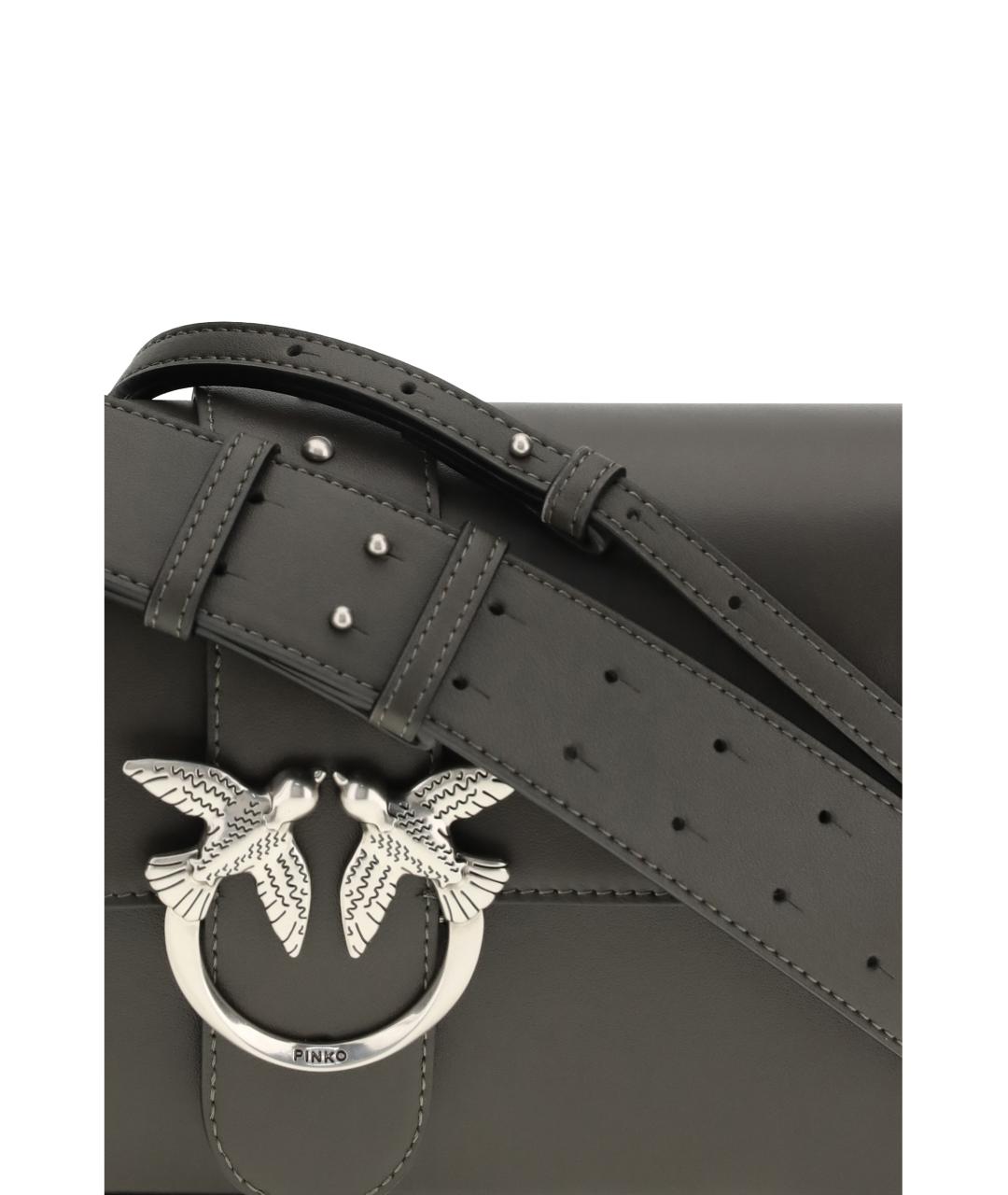 PINKO Зеленая кожаная сумка через плечо, фото 4