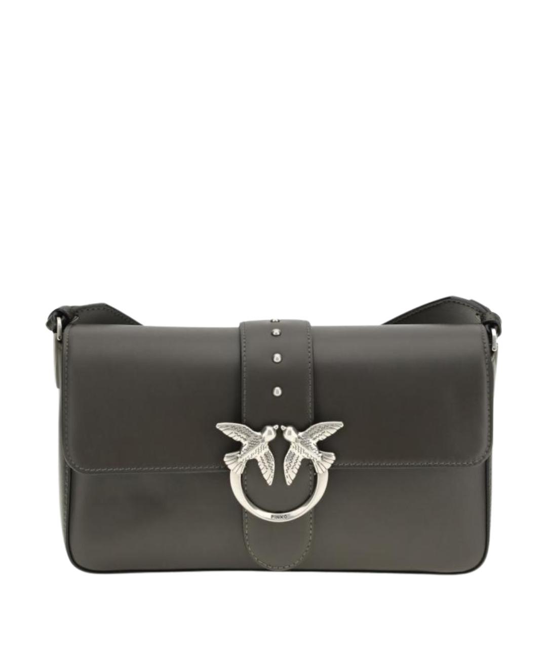 PINKO Зеленая кожаная сумка через плечо, фото 1