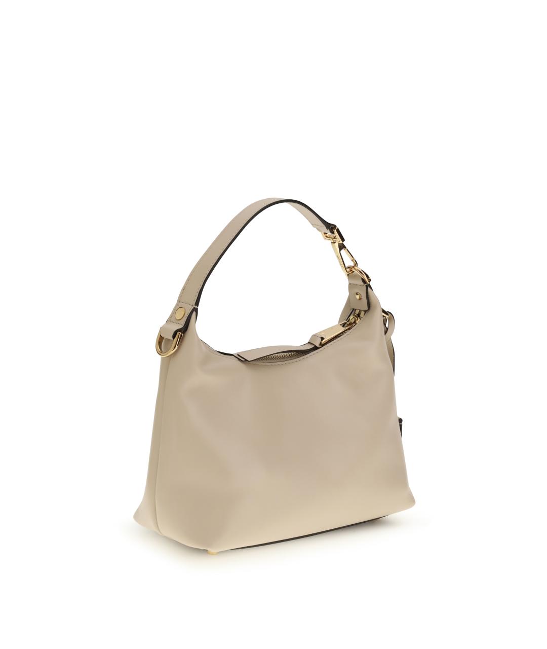 VERSACE Бежевая кожаная сумка через плечо, фото 3