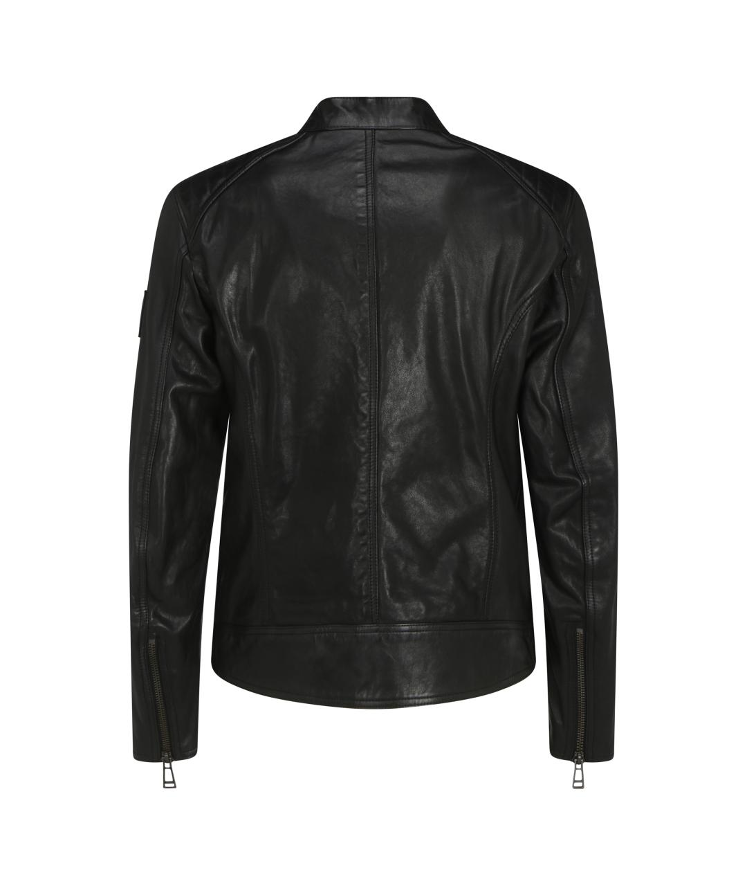 BELSTAFF Черная кожаная куртка, фото 2